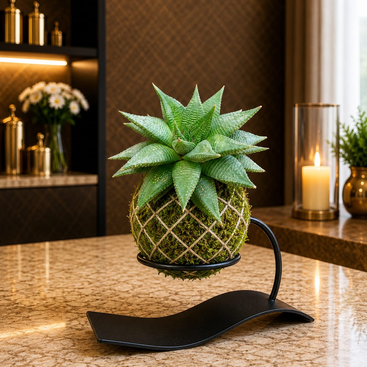 Kokedama Haworthia Spider Plant