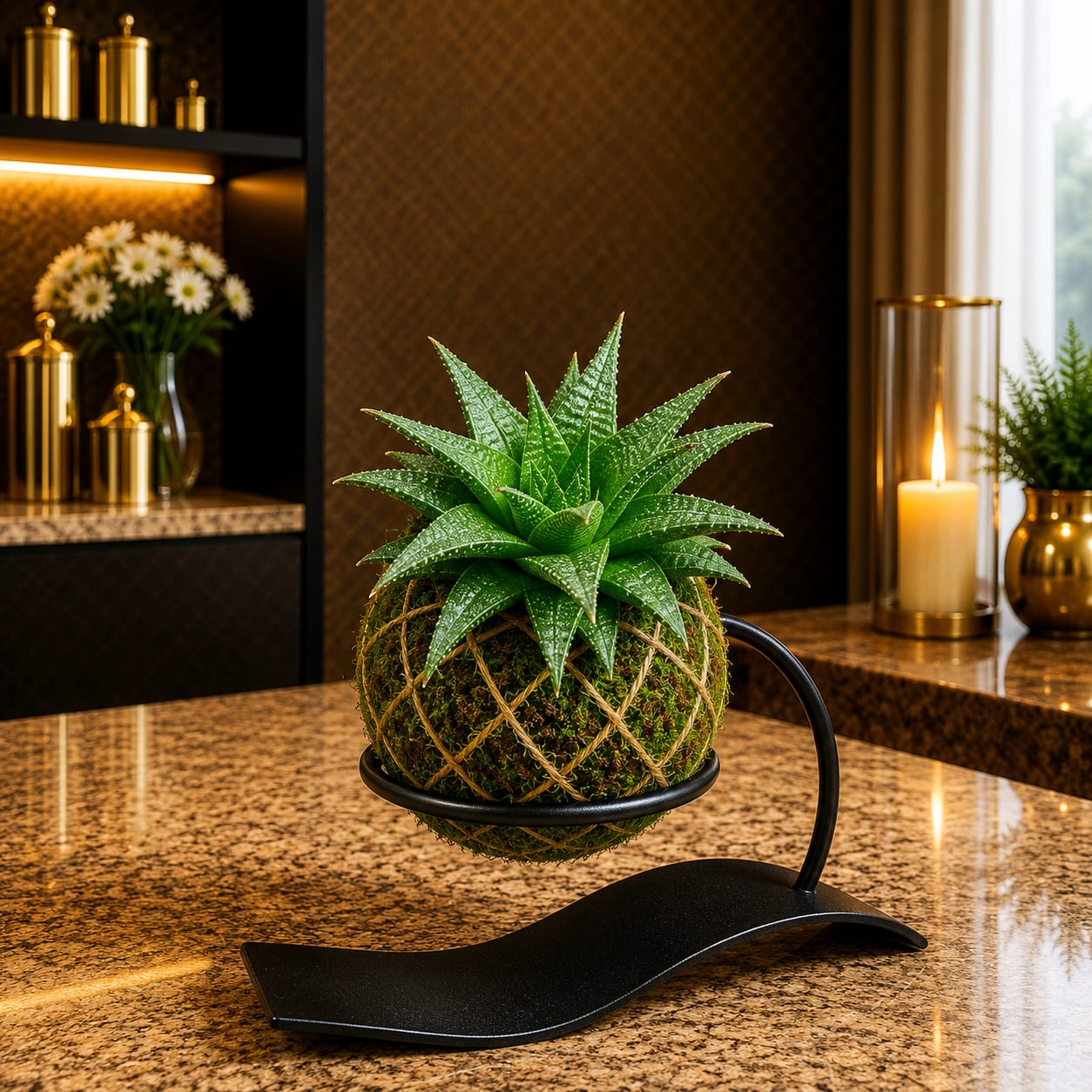 Kokedama Haworthia Limifolia Plant