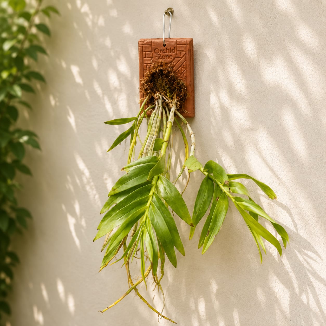 Dendrobium Fimbritum Species Orchid | Premium Terracotta Plate Mounted Orchid