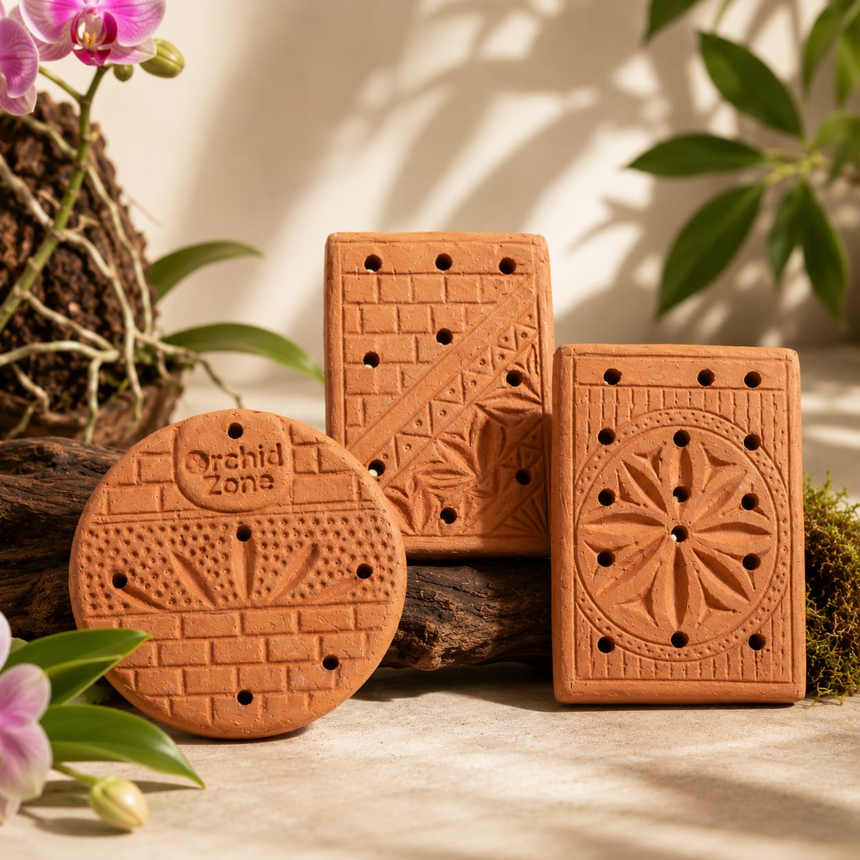 OrchidZone Terracotta Plate