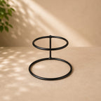 OrchidZone Kokedama Orbit Stand – Black Metal Stand for Kokedama Plants