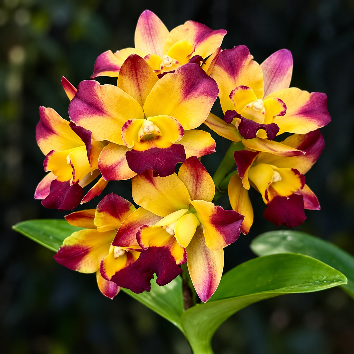 Cattleya Ploenpit Crown Orchid Plant – Mature Plant with Terracotta Pot