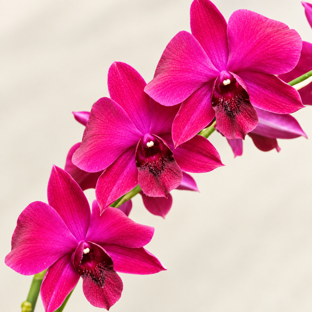 Dendrobium Madonna Red - With Terracotta Pot
