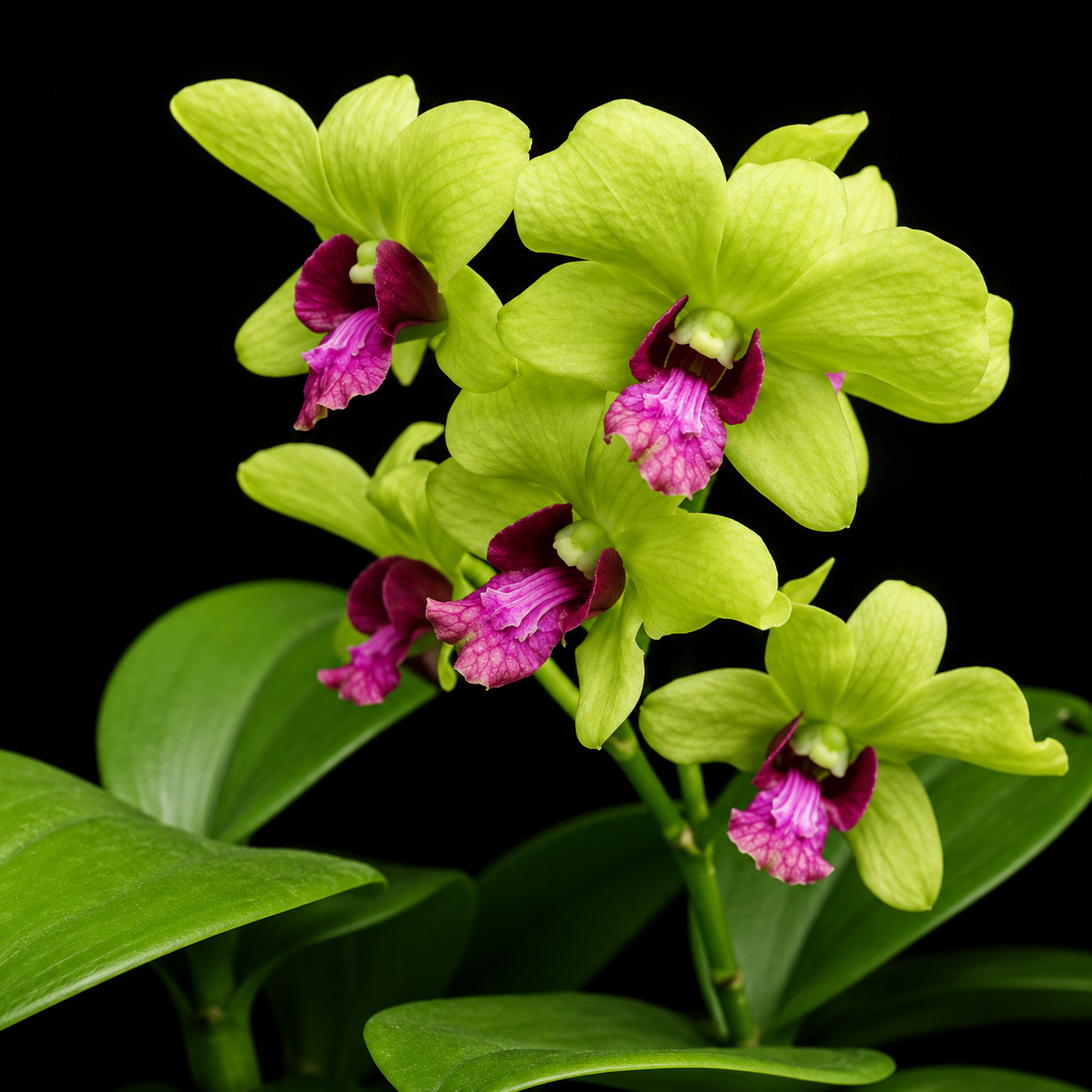 Dendrobiom Burana Jade Hybrid Orchid Plant