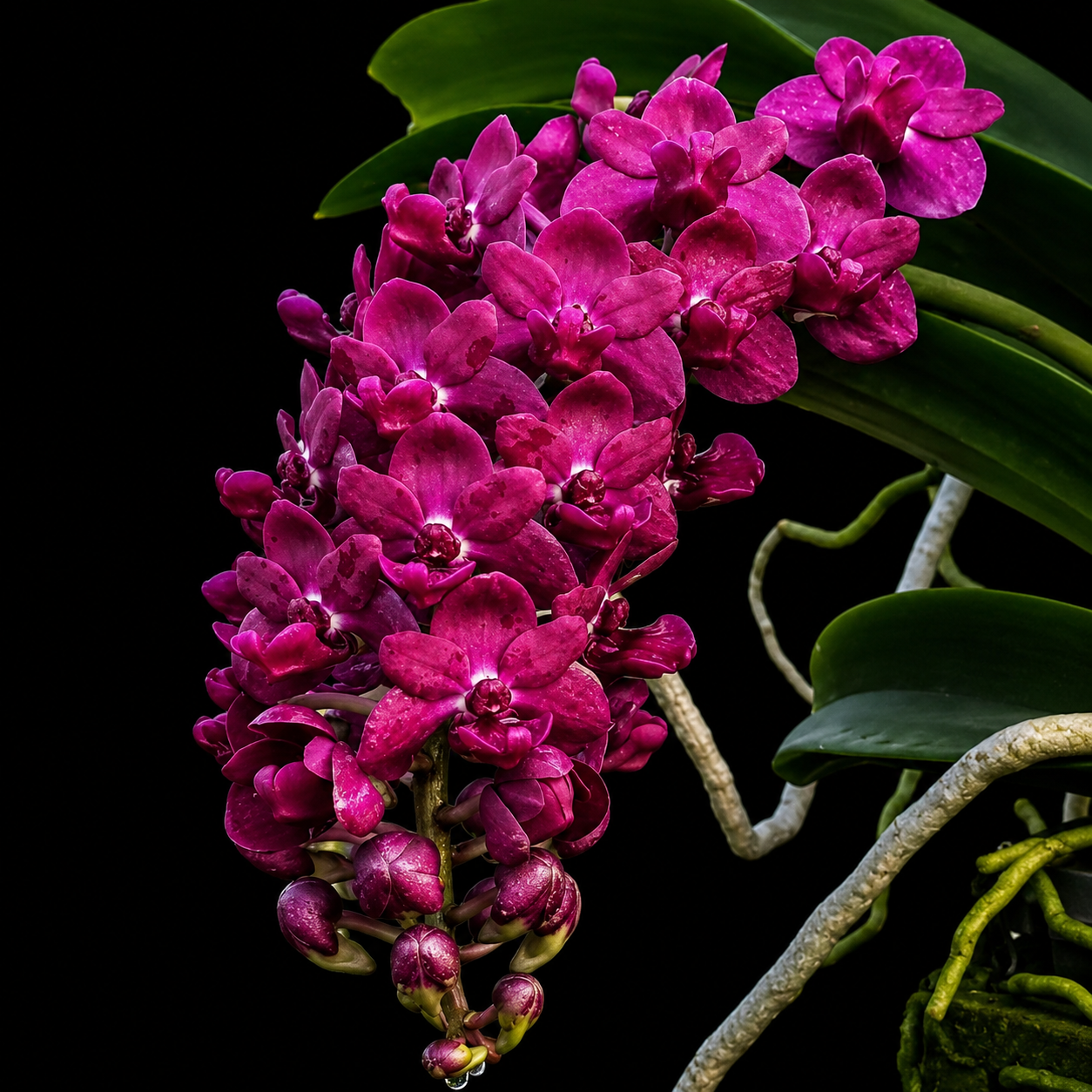 Rhynchostylis gigantea Red Orchid Plant
